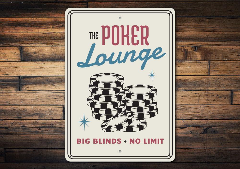 The Poker Lounge Sign