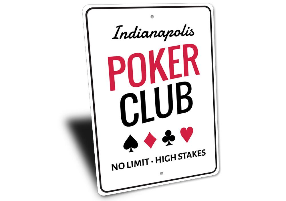 Poker Club Sign