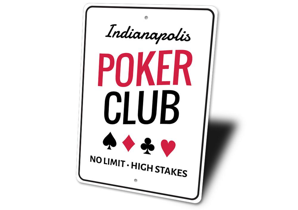 Poker Club Sign