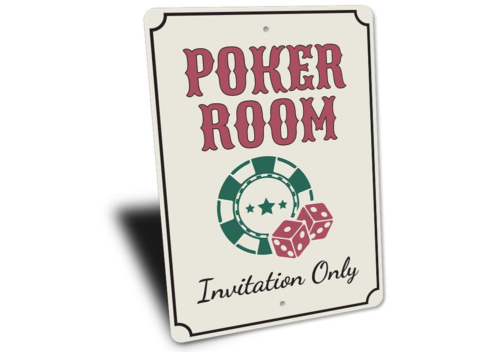 Poker Room Invitation Only Sign