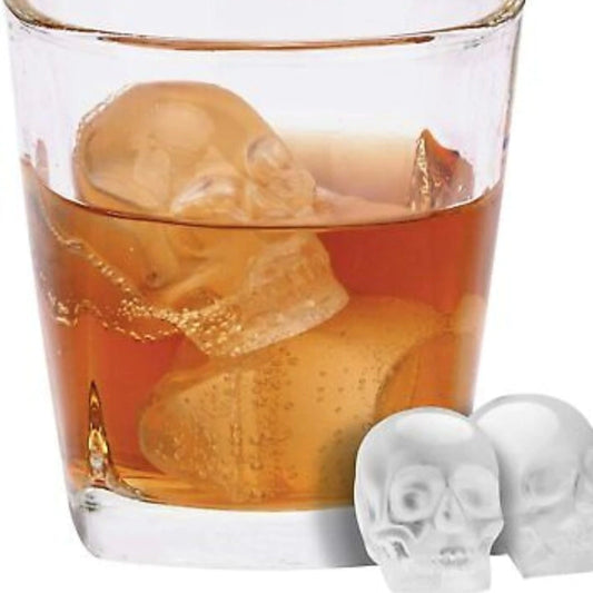 Skeleton Skull Shape Ice Cube Mold